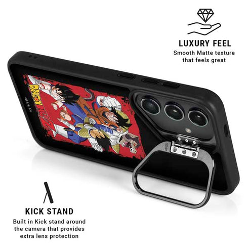 Dragon Ball Z Goku Vs Vegeta Galaxy S25 Ultra Kickstand Case